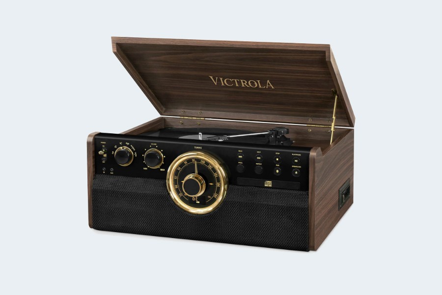Victrola Empire 6-in-1 Bluetooth Record Player Music Centre - Expresso